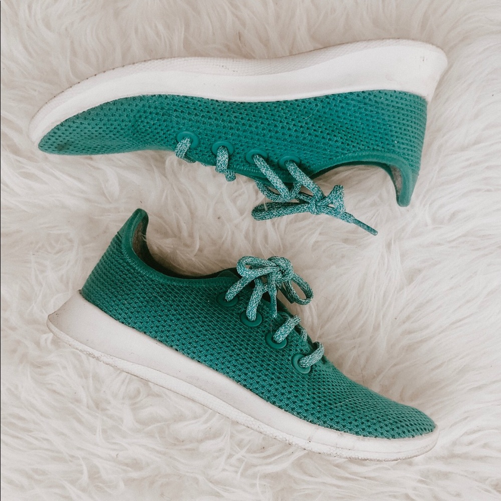 Teal Allbird Tree Runners, barely worn!
